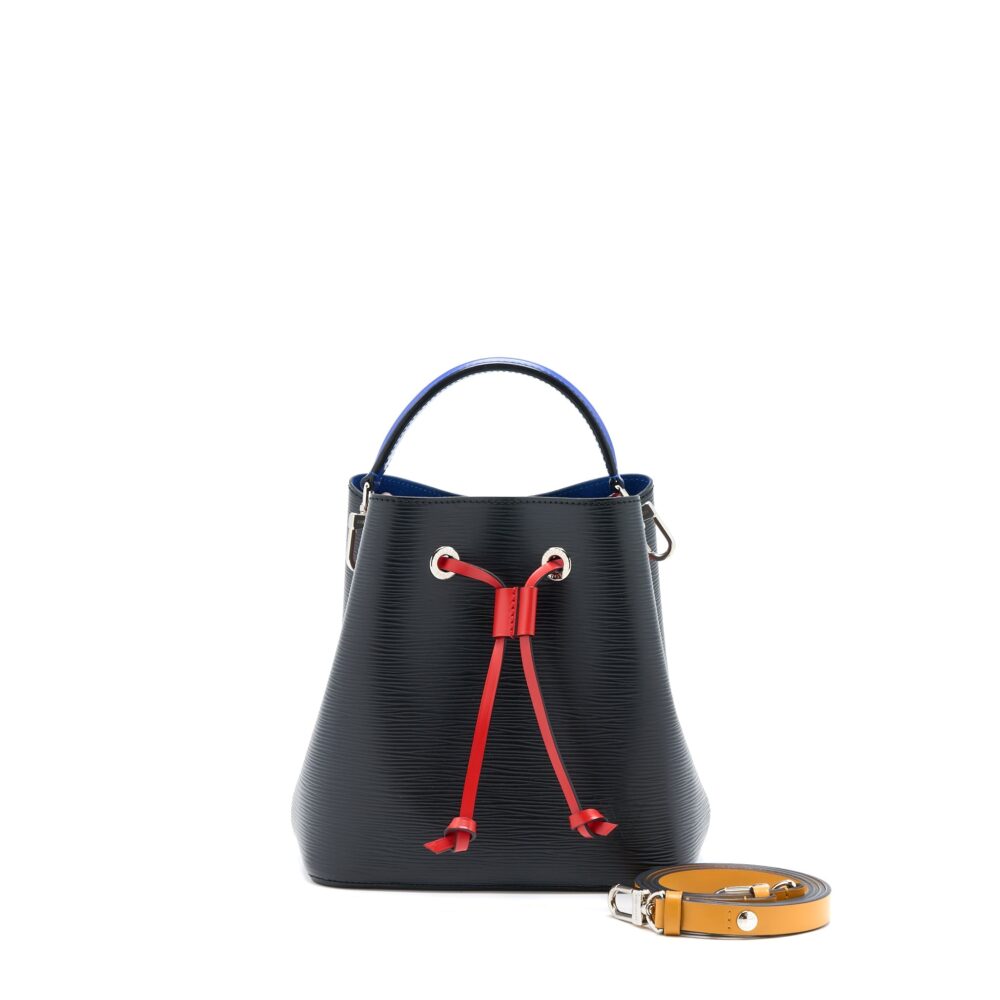 AAA Replica Louis Vuitton LV NEONOE BB EPI BLACK SAFRAN SHW