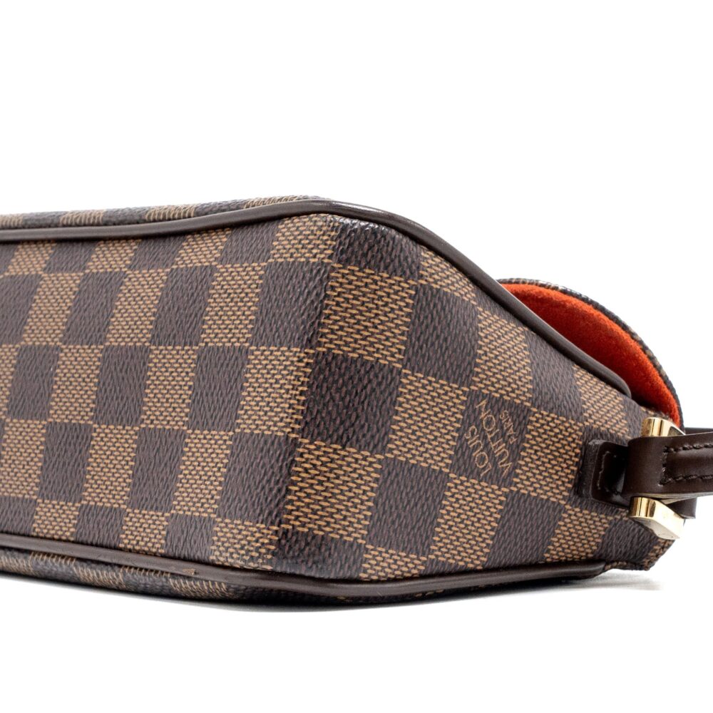 AAA Replica Louis Vuitton LV VINTAGE FLAP SHOULDER BAG DAMIER EBENE GHW