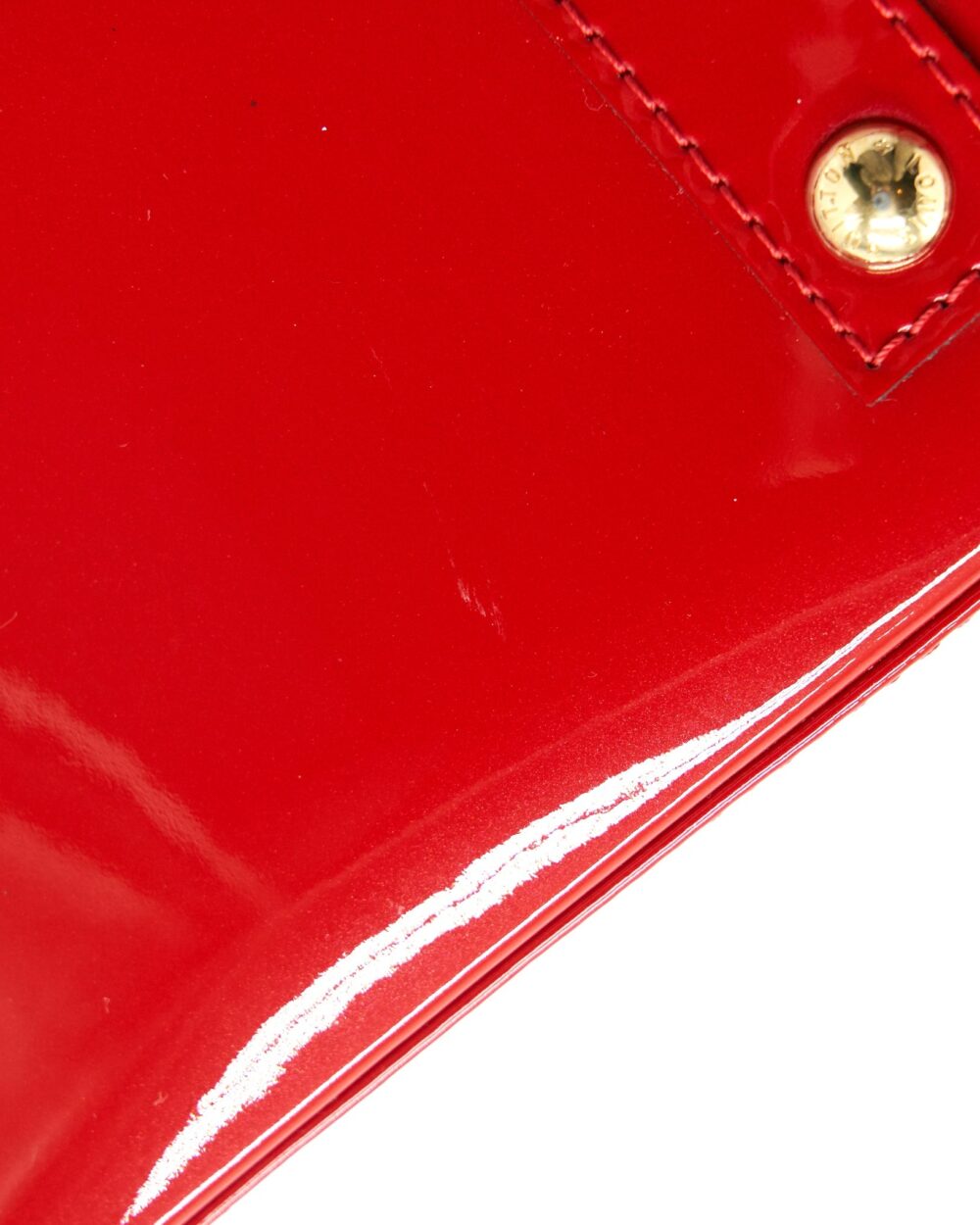 AAA Replica Louis Vuitton LV ALMA BB IN PATENT LEATHER RED