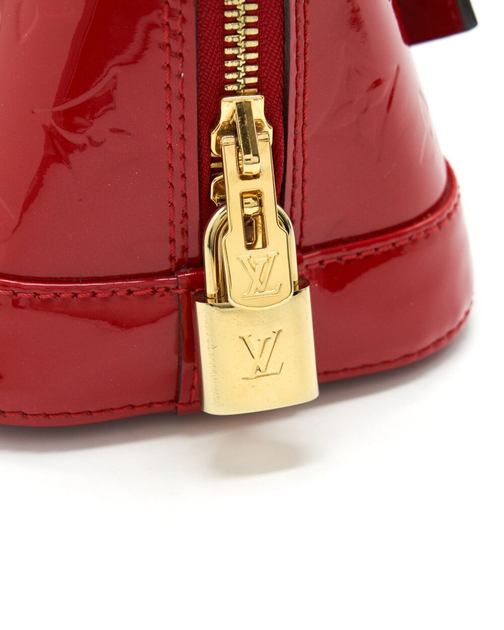 AAA Replica Louis Vuitton LV ALMA BB IN PATENT LEATHER RED