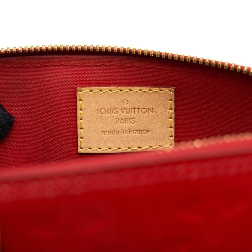 AAA Replica Louis Vuitton LV ALMA BB IN PATENT LEATHER RED