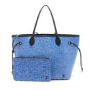 AAA Replica Louis Vuitton LV NEVERFULL MM EPI BLUE DENIM/BLACK SHW