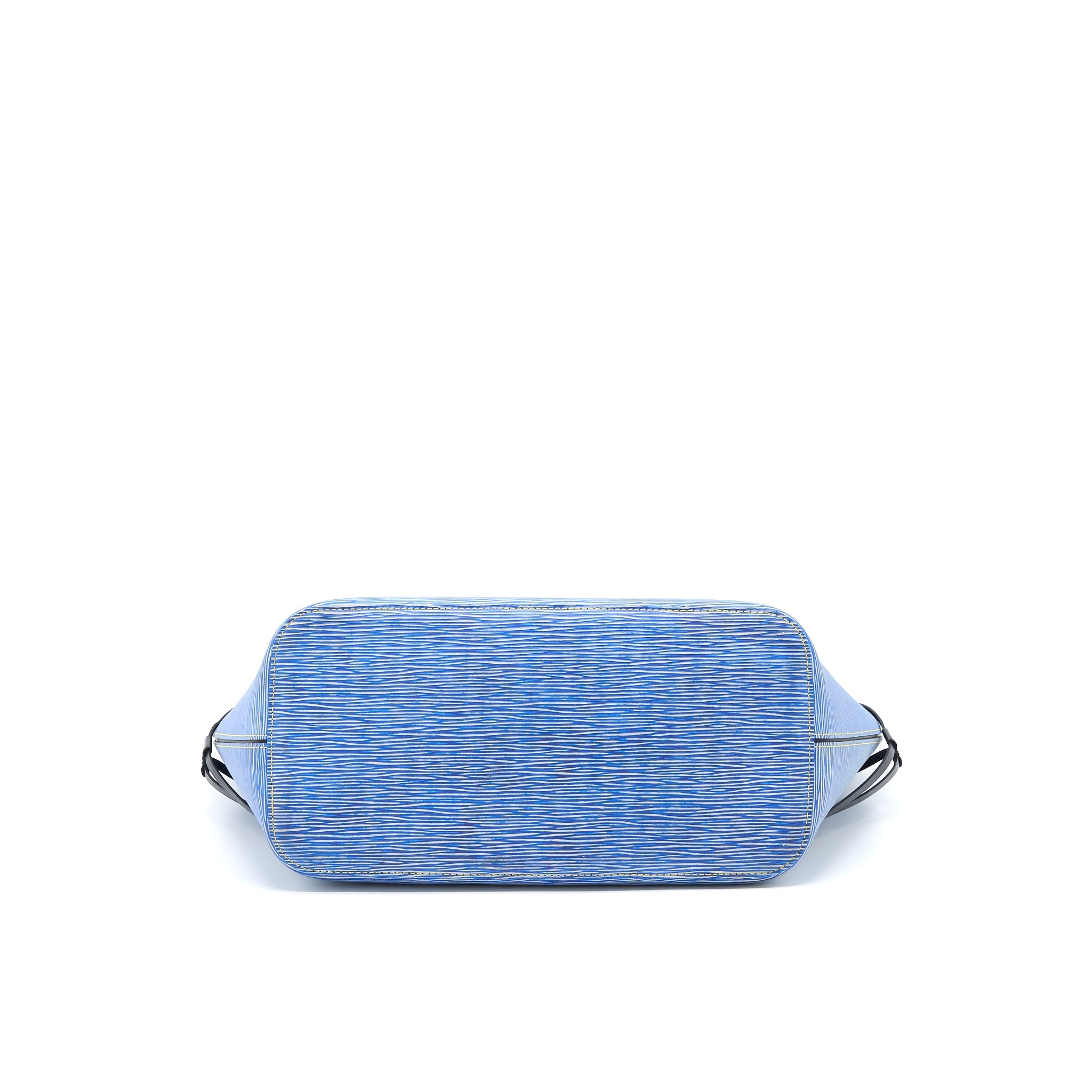 AAA Replica Louis Vuitton LV NEVERFULL MM EPI BLUE DENIM/BLACK SHW