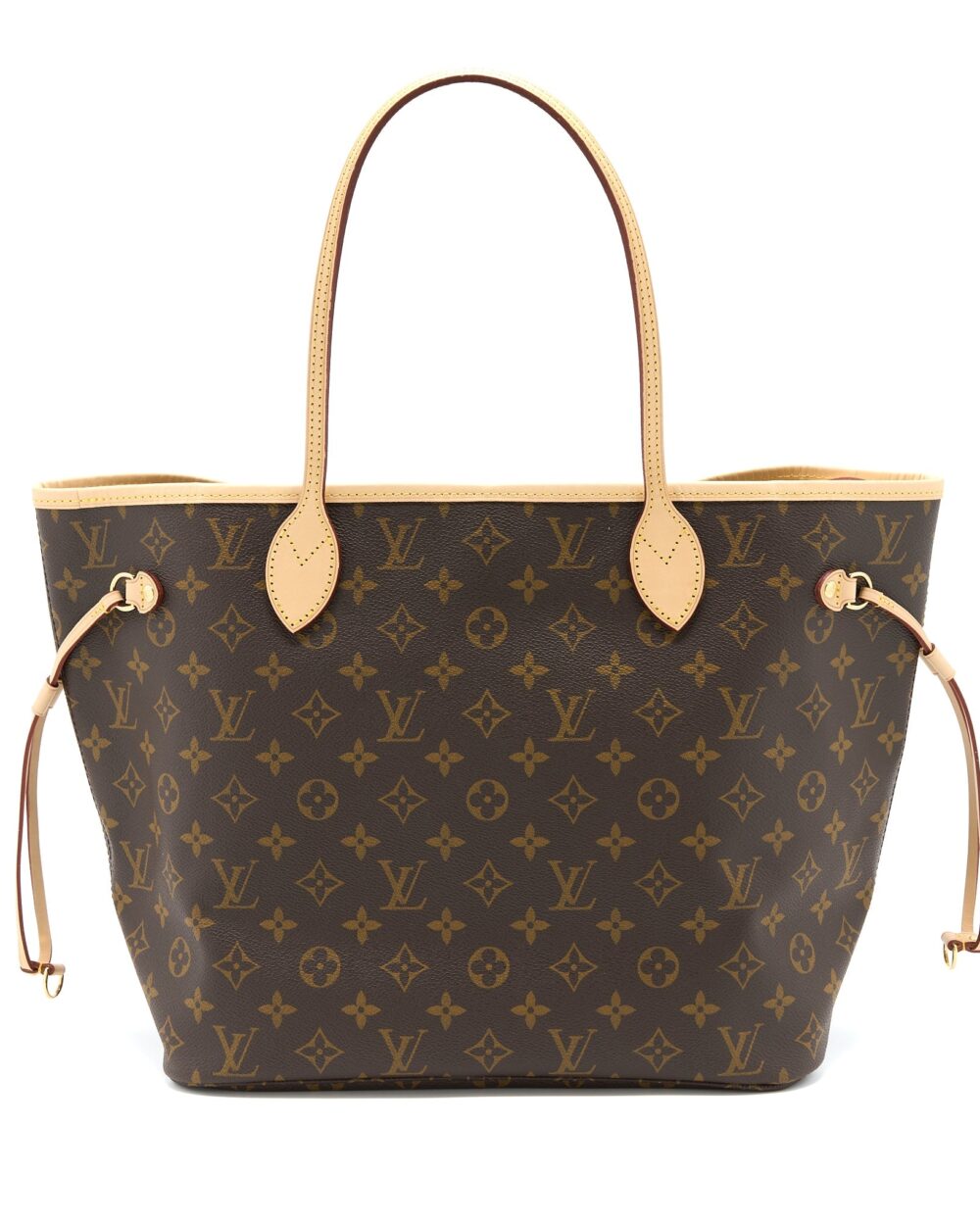 AAA Replica Louis Vuitton LV NEVERFULL MM MONOGRAM CANVAS BEIGE GHW (NEW VERSION)