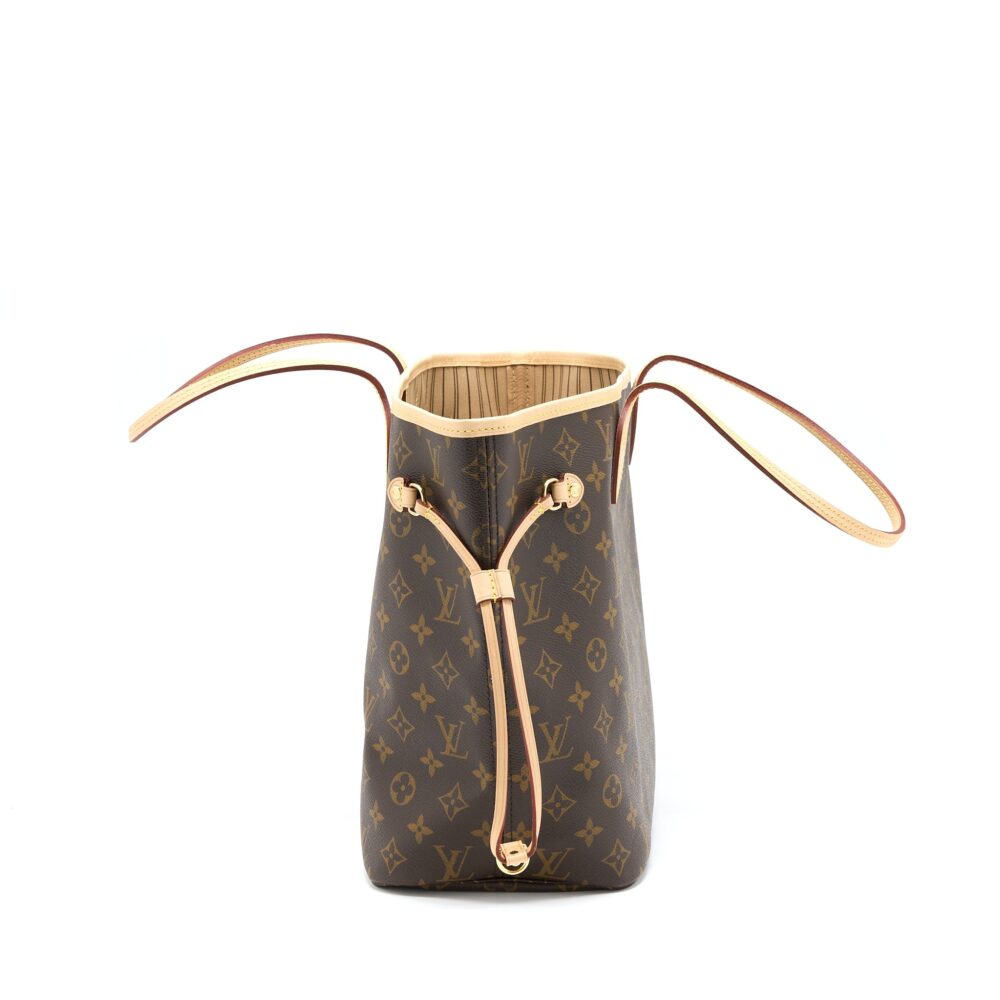 AAA Replica Louis Vuitton LV NEVERFULL MM MONOGRAM CANVAS BEIGE GHW (NEW VERSION)