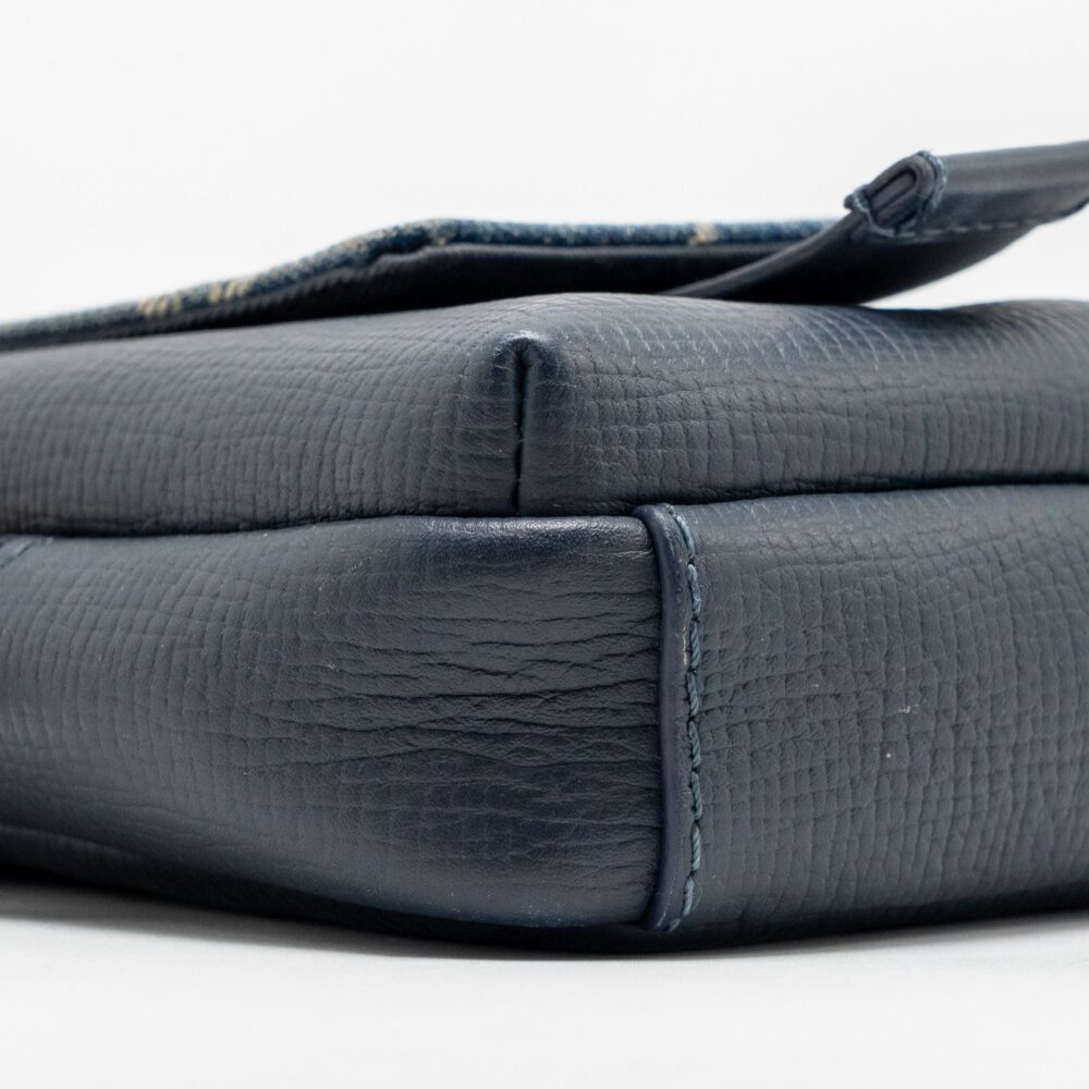 AAA Replica Louis Vuitton LV X NIGO FLAT DOUBLE PHONE POUCH DENIM/CALFSKIN BLUE GHW