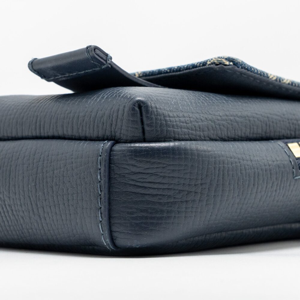 AAA Replica Louis Vuitton LV X NIGO FLAT DOUBLE PHONE POUCH DENIM/CALFSKIN BLUE GHW