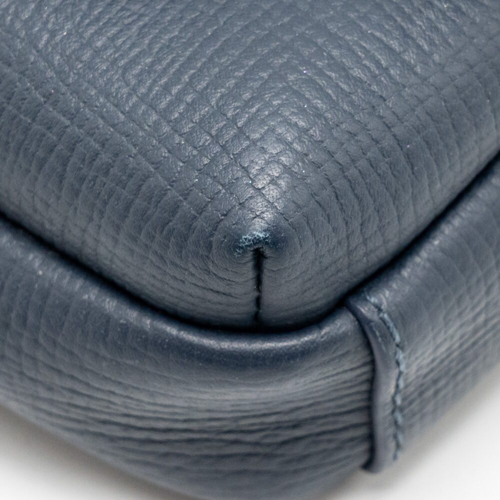 AAA Replica Louis Vuitton LV X NIGO FLAT DOUBLE PHONE POUCH DENIM/CALFSKIN BLUE GHW