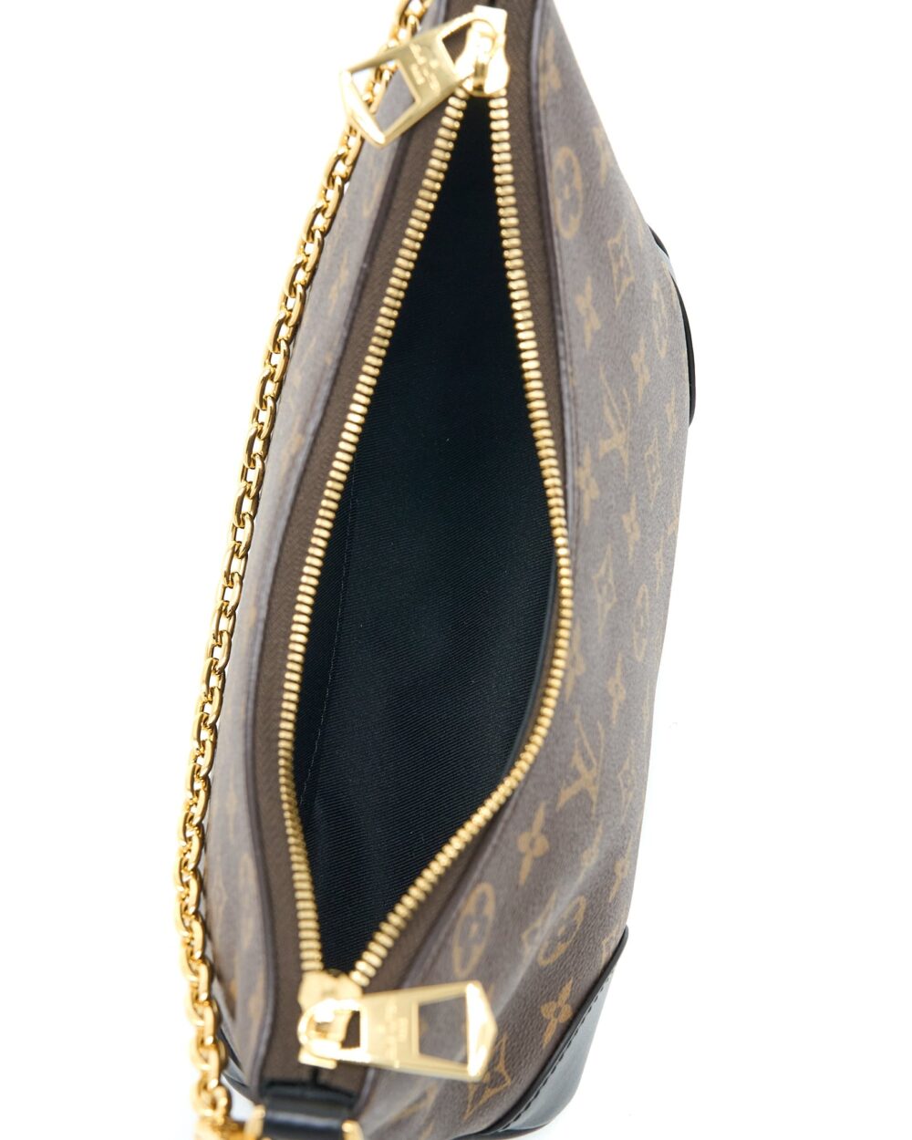 AAA Replica Louis Vuitton LV BOULOGNE BAG MONOGRAM CANVAS/BLACK GHW (NEW VERSION)