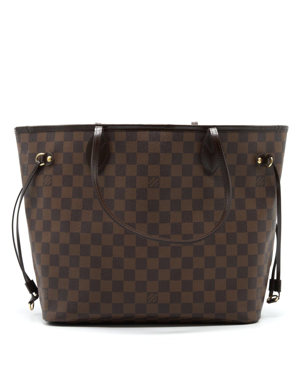 AAA Replica Louis Vuitton LV NEVERFULL MM DAMIER EBENE CANVAS WITHOUT INSIDE POUCH
