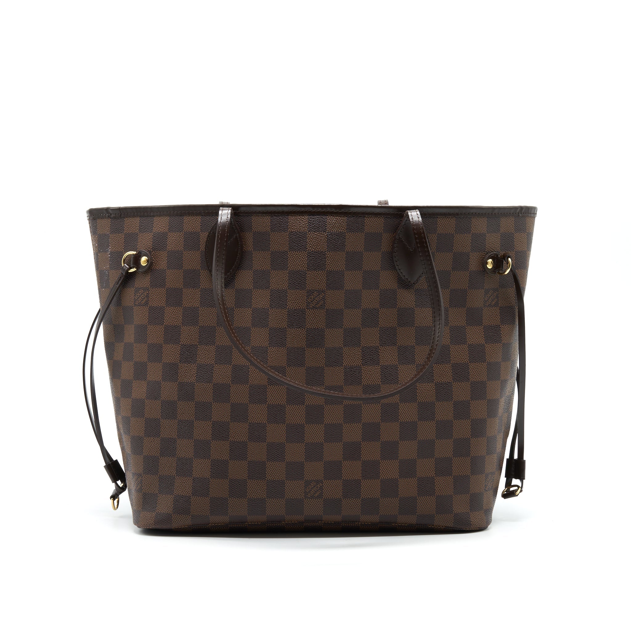AAA Replica Louis Vuitton LV NEVERFULL MM DAMIER EBENE CANVAS WITHOUT INSIDE POUCH