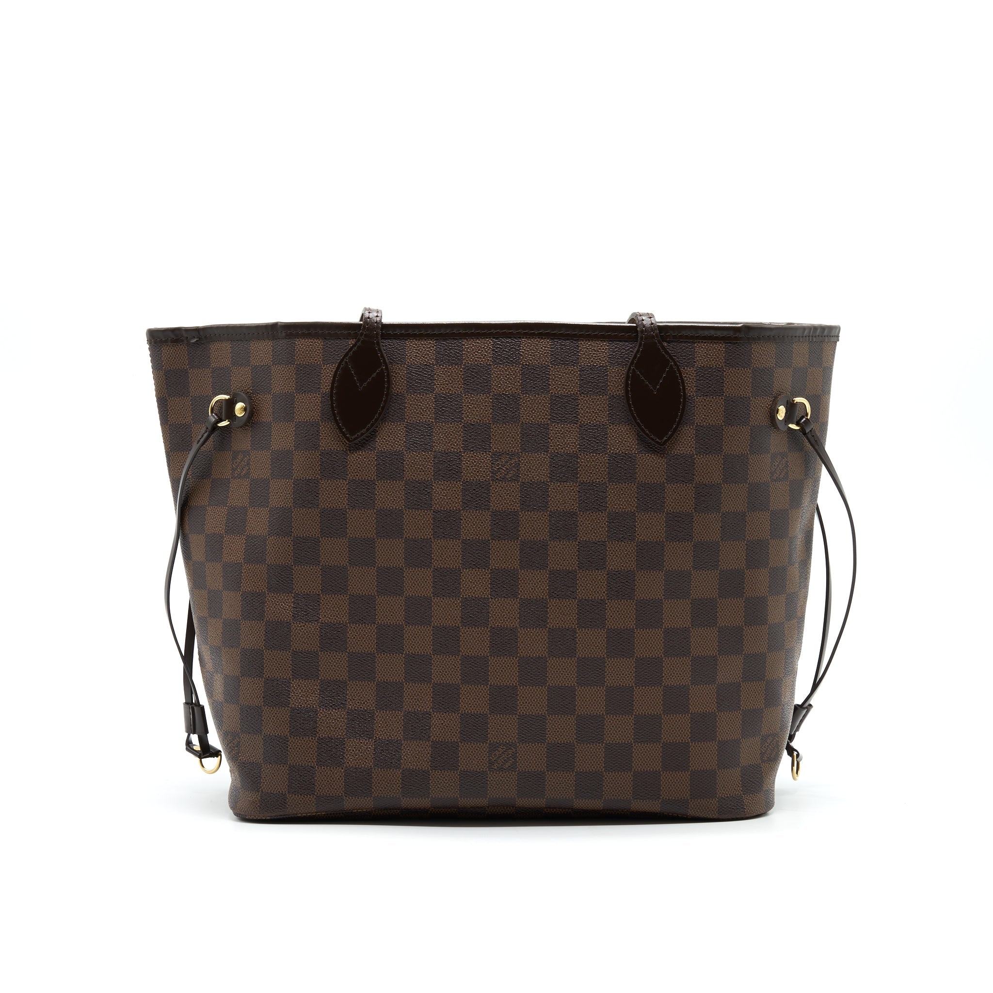 AAA Replica Louis Vuitton LV NEVERFULL MM DAMIER EBENE CANVAS WITHOUT INSIDE POUCH