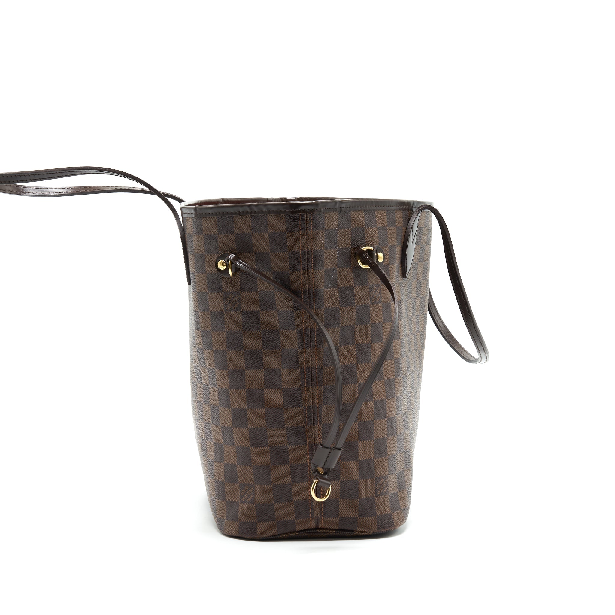 AAA Replica Louis Vuitton LV NEVERFULL MM DAMIER EBENE CANVAS WITHOUT INSIDE POUCH