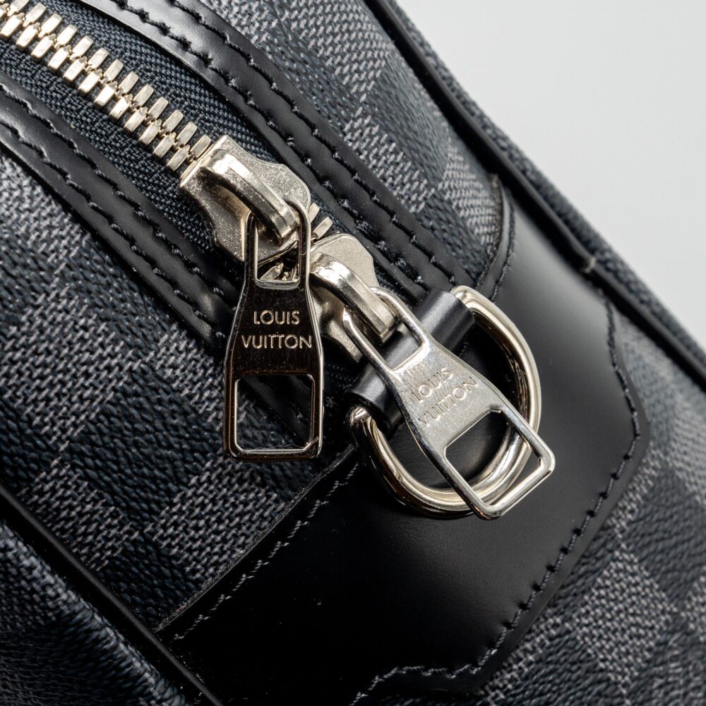 AAA Replica Louis Vuitton LV BRIEFCASE/DOCUMENT BAG DAMIER GRAPHITE CANVAS BLACK SHW