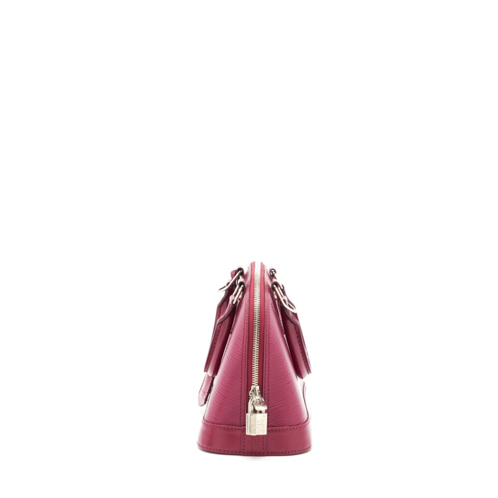 AAA Replica Louis Vuitton LV ALMA BB EPI DARK RED SHW