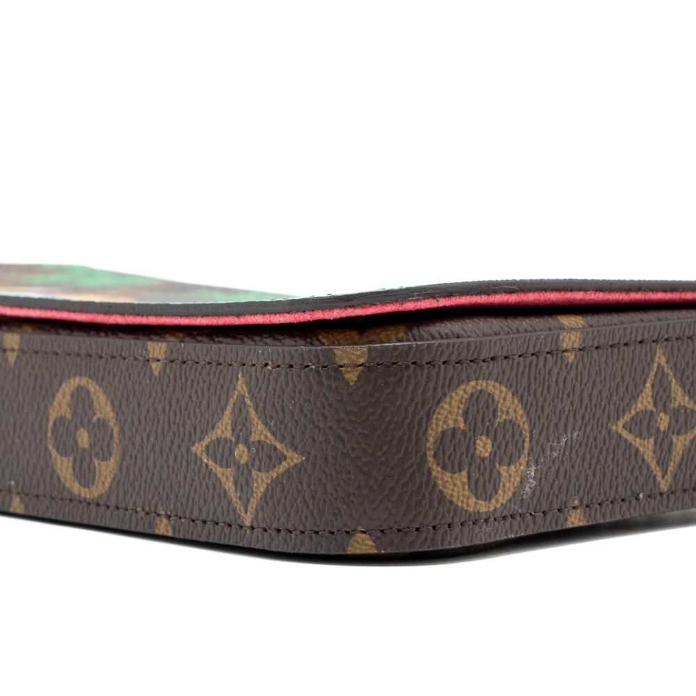 AAA Replica Louis Vuitton LV FELICIE CHRISTMAS LIMITED PRINT MONOGRAM CANVAS MULTICOLOUR GHW