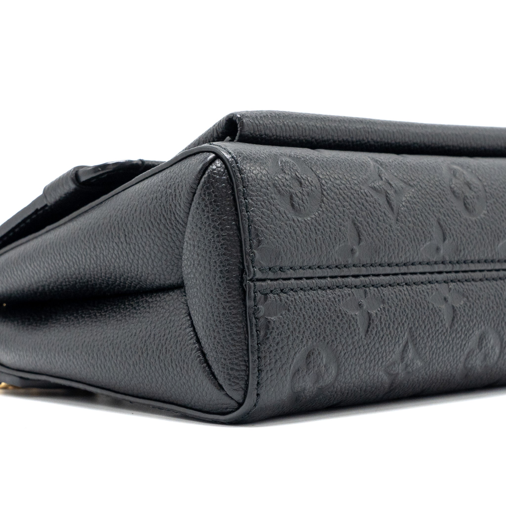 AAA Replica Louis Vuitton LV VAVIN BB MONOGRAM EMPREINTE CALFSKIN BLACK GHW