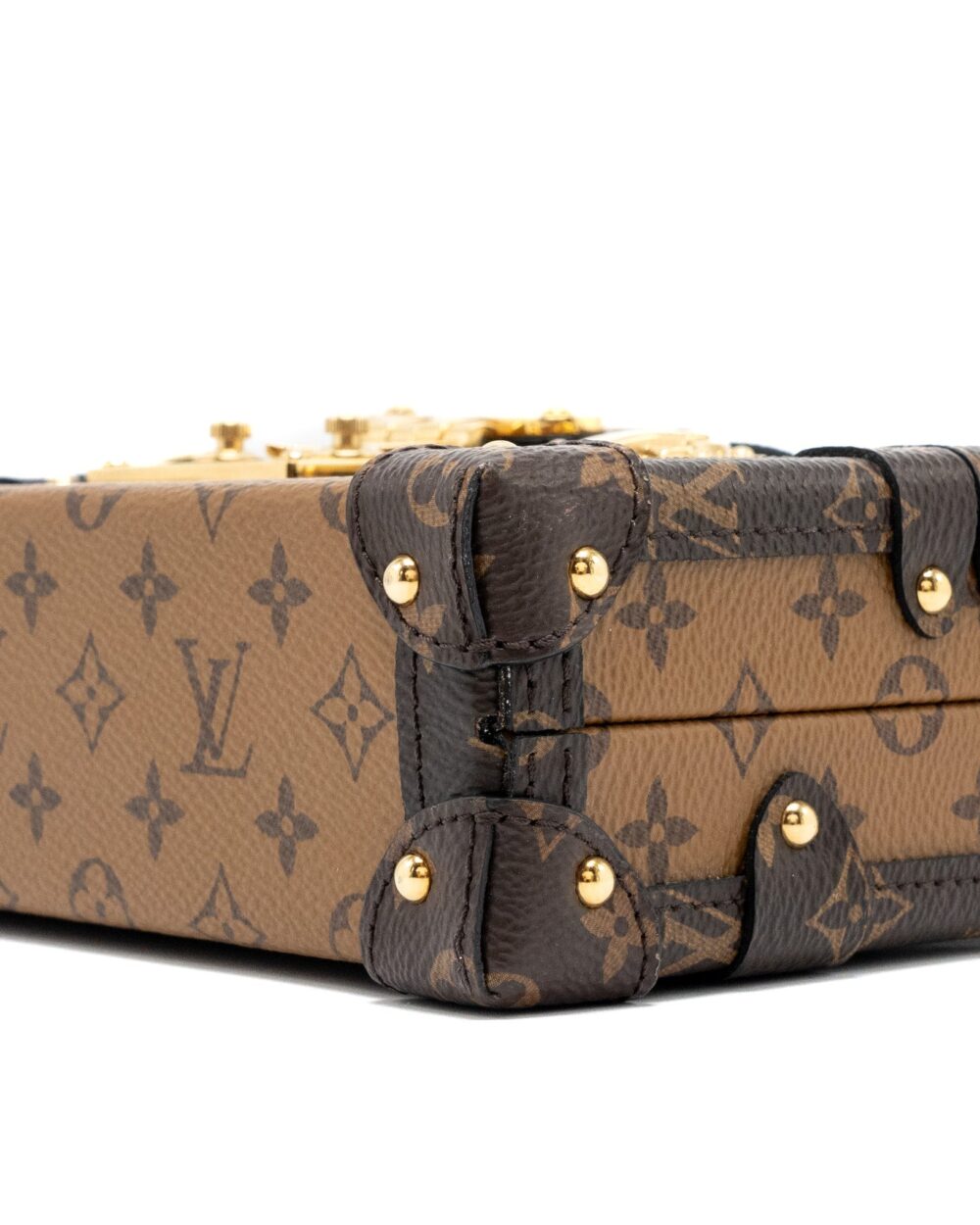 AAA Replica Louis Vuitton LV PETITE MALLE MONOGRAM REVERSE CANVAS GHW