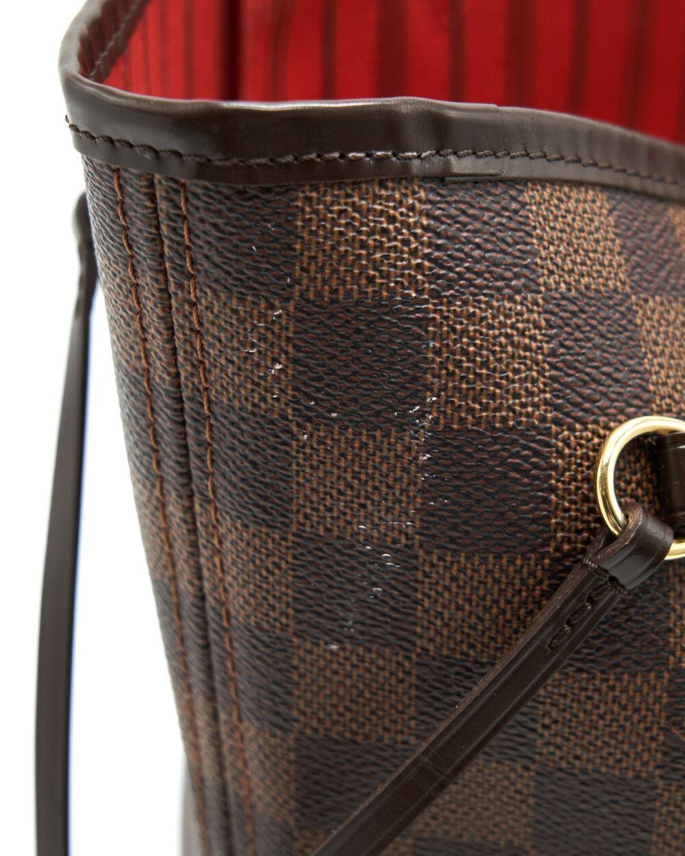 AAA Replica Louis Vuitton LV NEVERFULL MM DAMIER EBENE CANVAS WITHOUT INSIDE POUCH