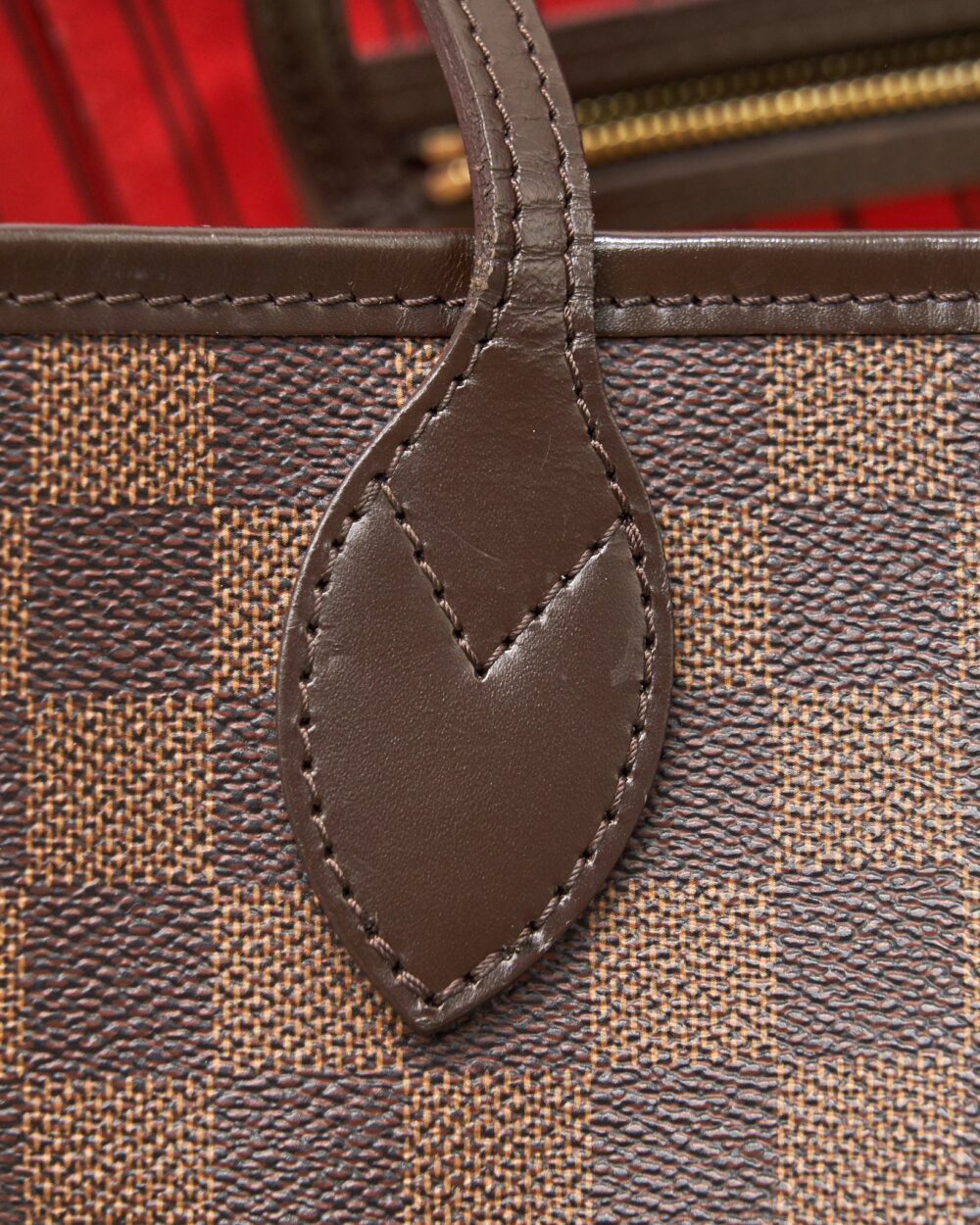 AAA Replica Louis Vuitton LV NEVERFULL MM DAMIER EBENE CANVAS WITHOUT INSIDE POUCH
