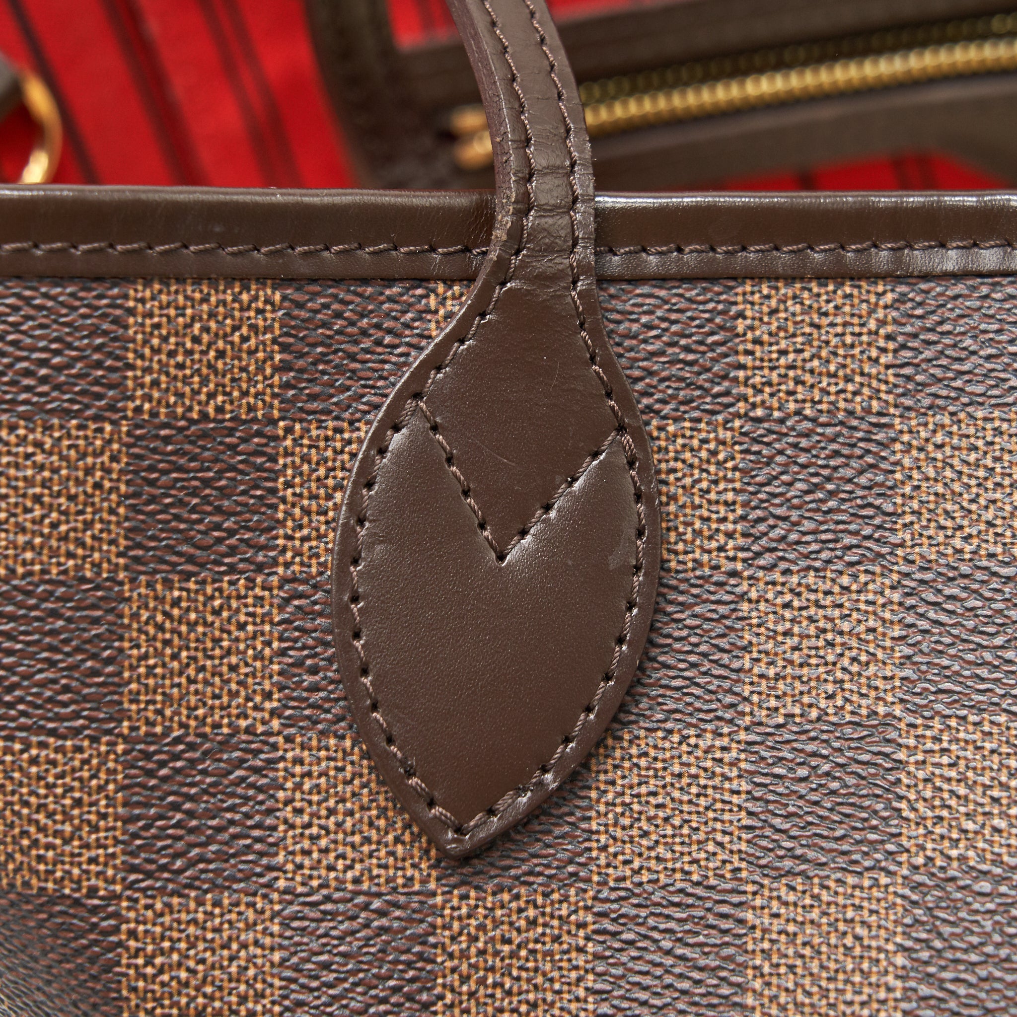 AAA Replica Louis Vuitton LV NEVERFULL MM DAMIER EBENE CANVAS WITHOUT INSIDE POUCH