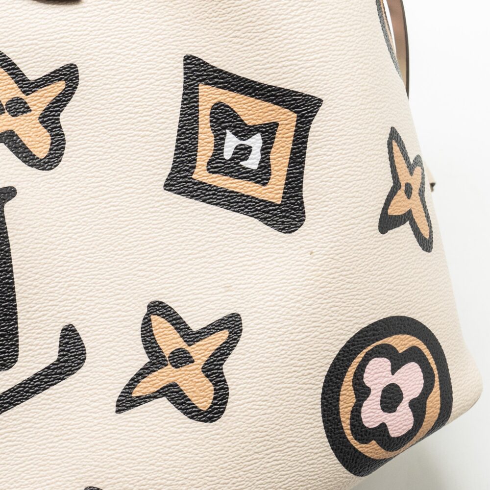 AAA Replica Louis Vuitton LV NEVERFULL MM WILD AT HEART EMPREINTE CREAM GHW