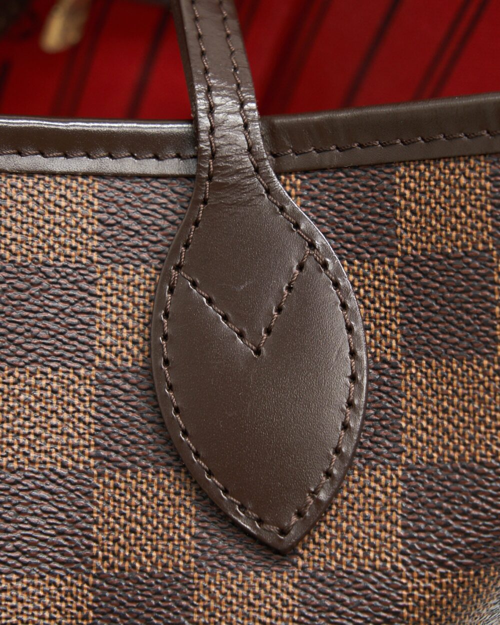 AAA Replica Louis Vuitton LV NEVERFULL MM DAMIER EBENE CANVAS WITHOUT INSIDE POUCH