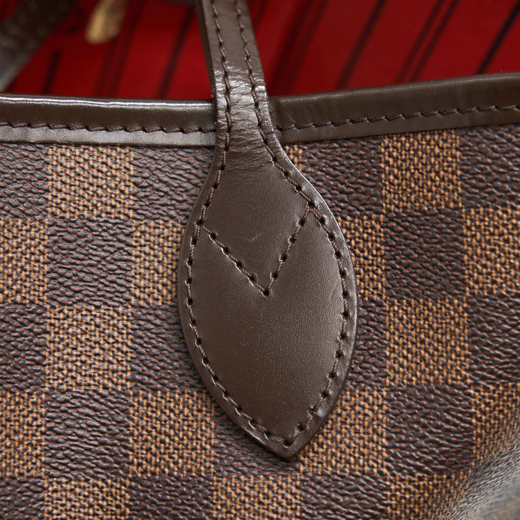 AAA Replica Louis Vuitton LV NEVERFULL MM DAMIER EBENE CANVAS WITHOUT INSIDE POUCH