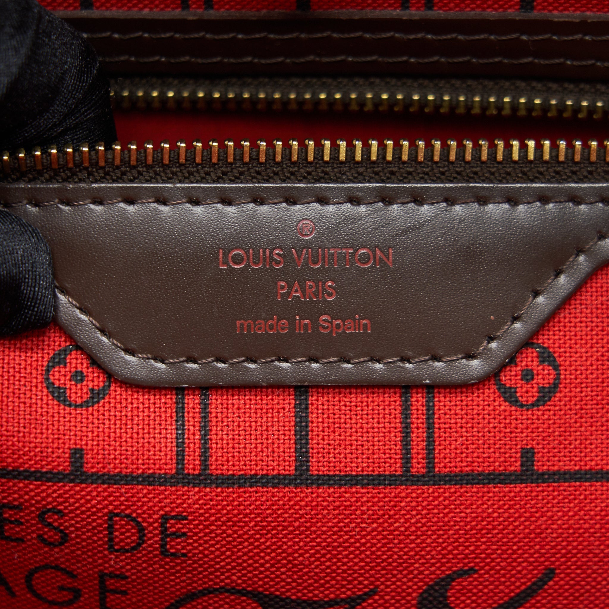 AAA Replica Louis Vuitton LV NEVERFULL MM DAMIER EBENE CANVAS WITHOUT INSIDE POUCH
