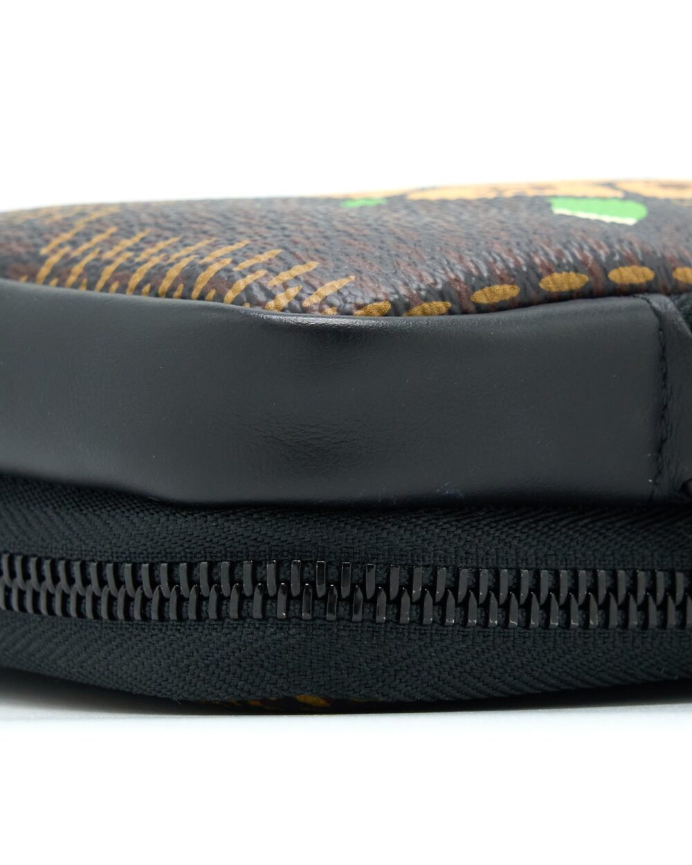 AAA Replica Louis Vuitton LV NIGO DOUBLE PHONE POUCH LIMITED EDITION BLACK HARDWARE