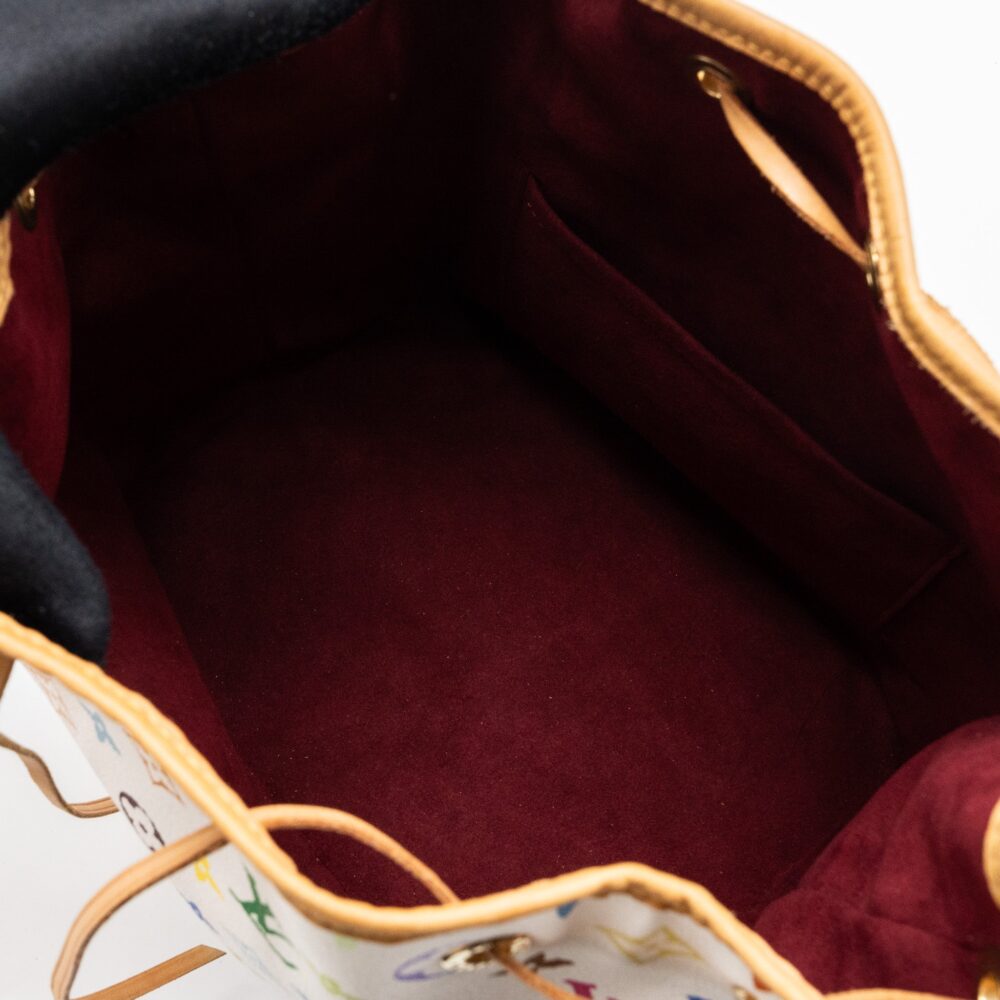 AAA Replica Louis Vuitton LV VINTAGE PETIT NOE SHOULDER BAG MULTICOLOUR MONOGRAM CANVAS WHITE GHW
