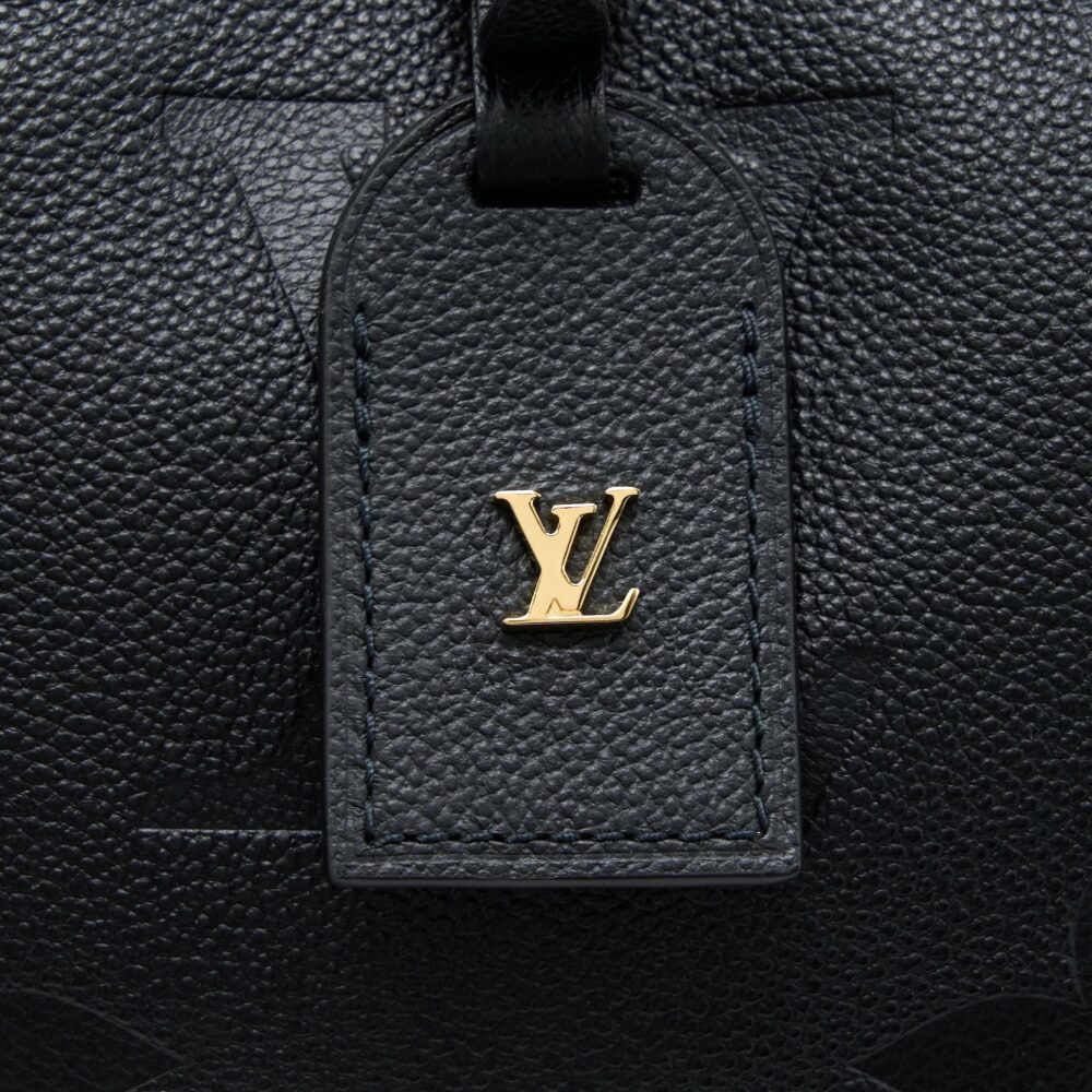 AAA Replica Louis Vuitton LV CARRYALL MM EMPREINTE BLACK GHW (NEW VERSION)