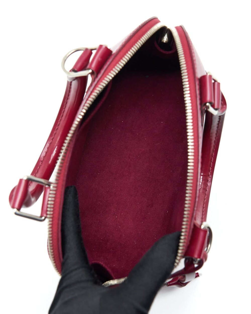 AAA Replica Louis Vuitton LV ALMA BB EPI DARK RED SHW