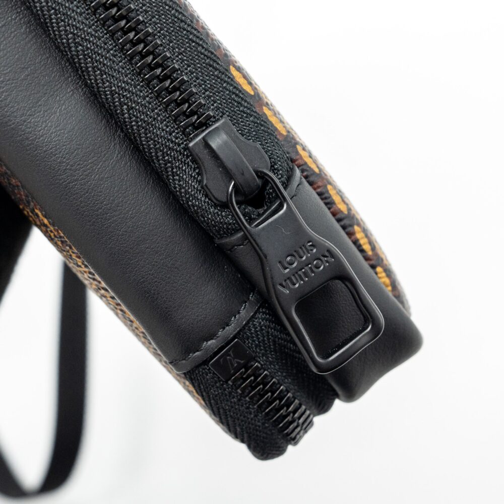 AAA Replica Louis Vuitton LV NIGO DOUBLE PHONE POUCH LIMITED EDITION BLACK HARDWARE