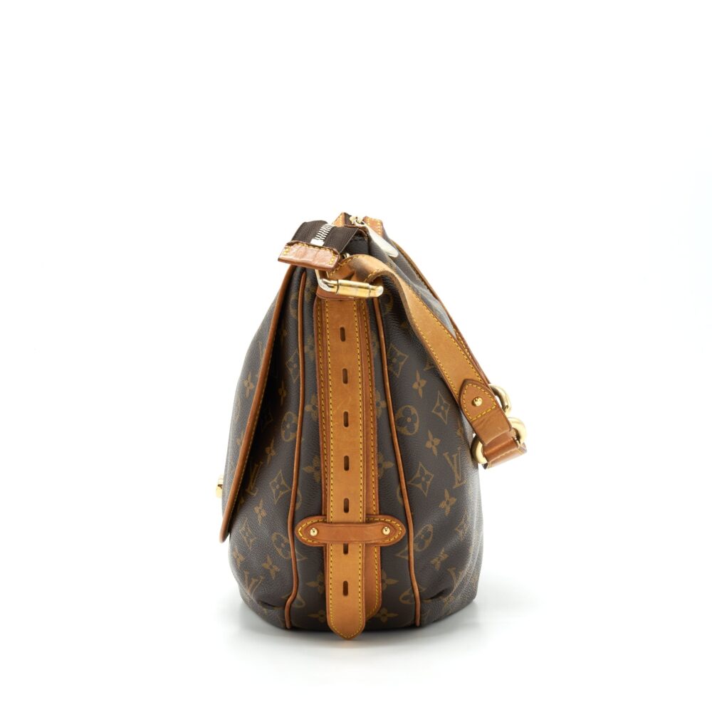AAA Replica Louis Vuitton LV VINTAGE LARGE SHOULDER BAG MONOGRAM CANVAS GHW