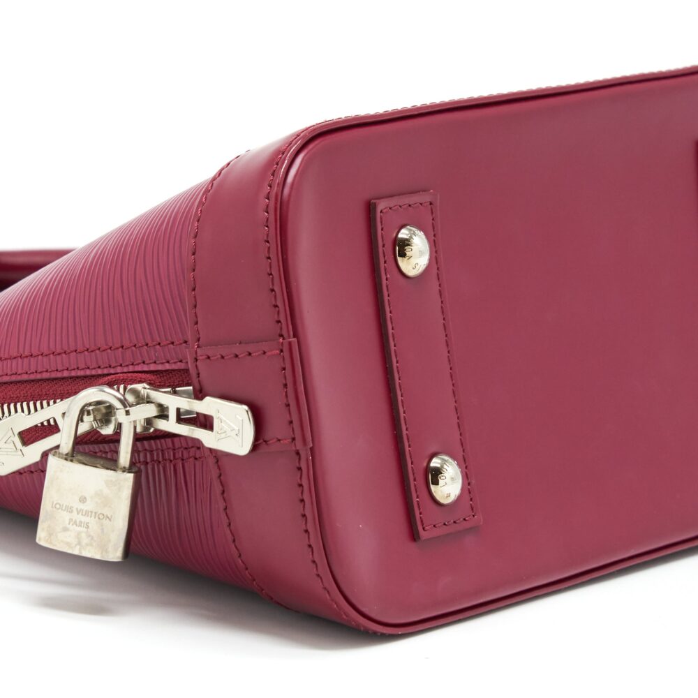 AAA Replica Louis Vuitton LV ALMA BB EPI DARK RED SHW