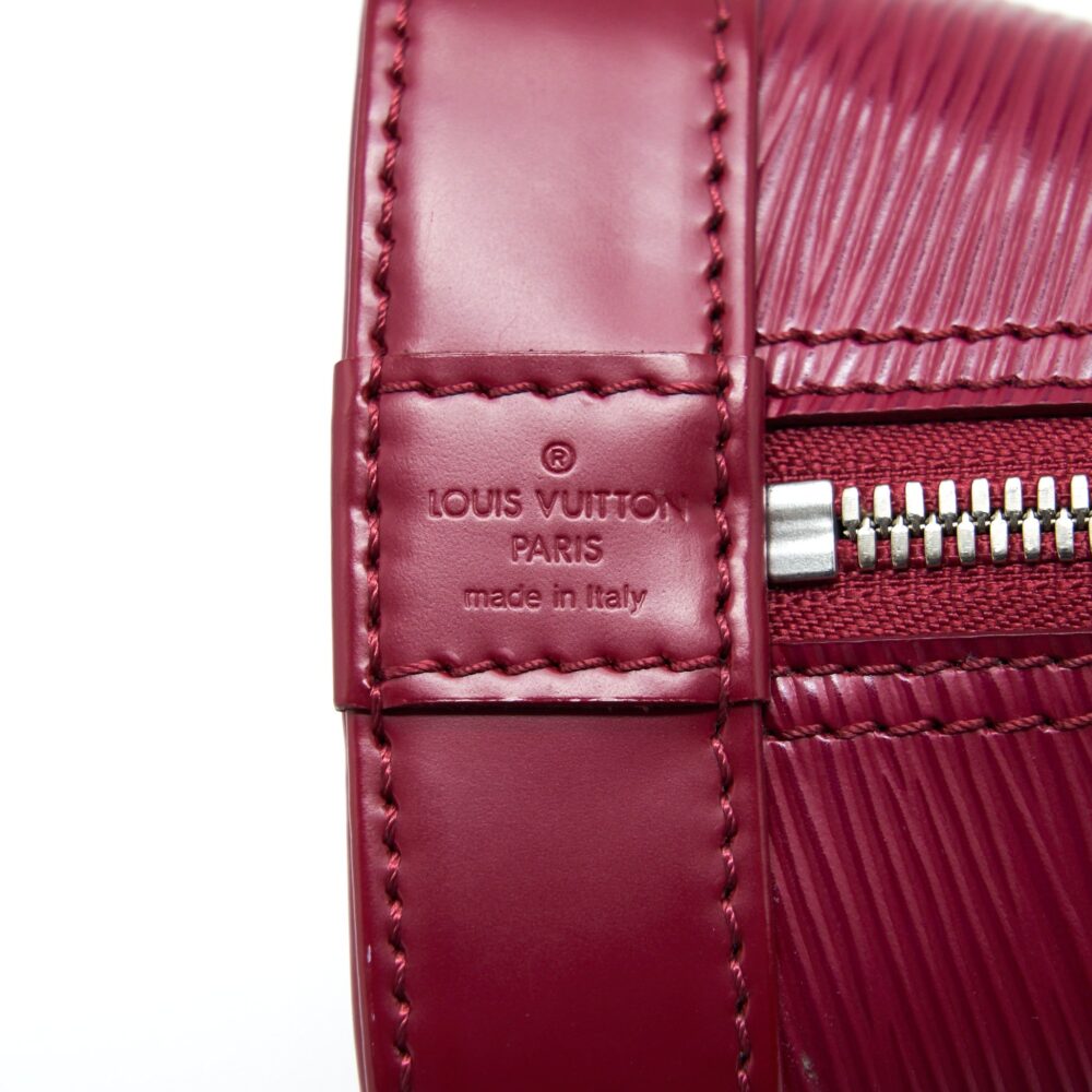 AAA Replica Louis Vuitton LV ALMA BB EPI DARK RED SHW