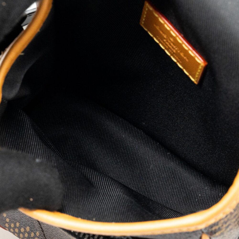AAA Replica Louis Vuitton LV X NIGO AMAZON SLING BAG MONOGRAM CANVAS BLACK HARDWARE