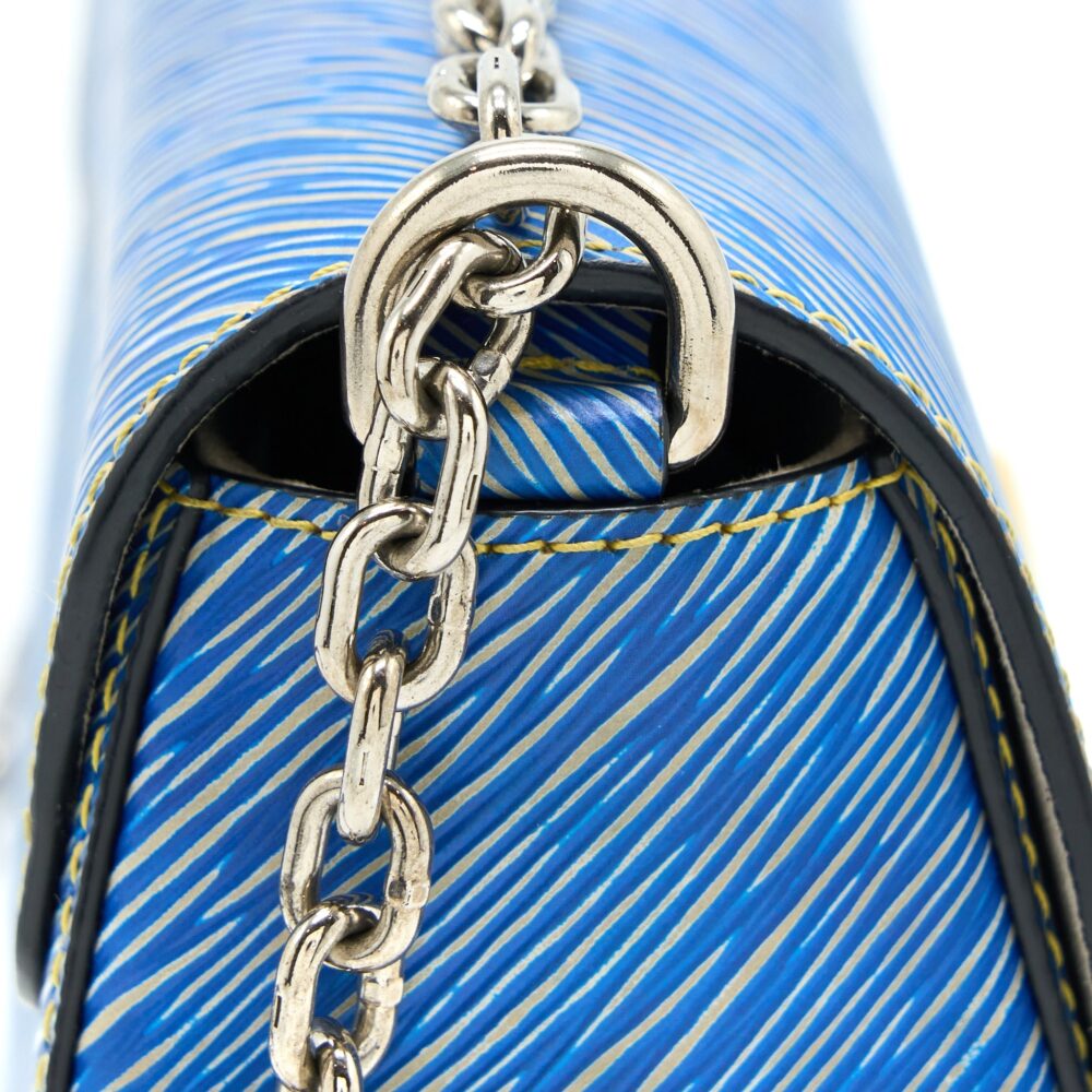 AAA Replica Louis Vuitton LV TWIST MM EPI DENIM/BLACK MULTICOLOURED HARDWARE