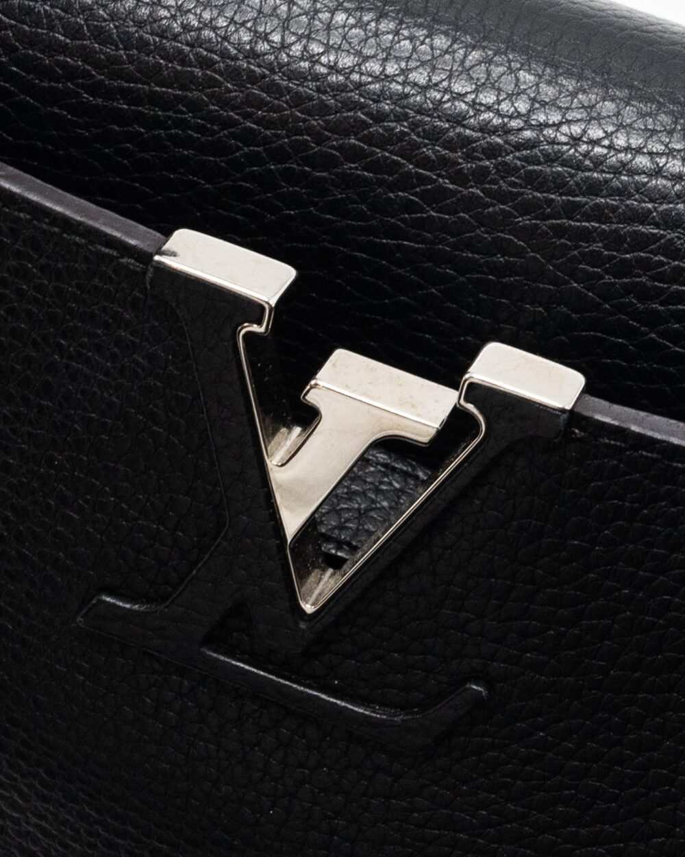 AAA Replica Louis Vuitton LV CAPUCINES PM CALFSKIN BLACK SHW
