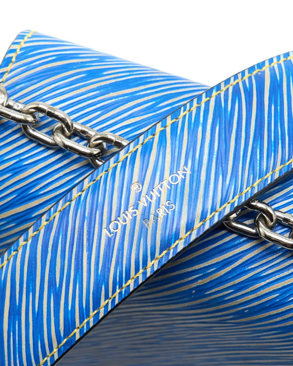 AAA Replica Louis Vuitton LV TWIST MM EPI DENIM/BLACK MULTICOLOURED HARDWARE