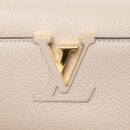 AAA Replica Louis Vuitton LV CAPUCINES MM TAURILLON LIGHT GREY GHW