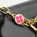 AAA Replica Louis Vuitton LV TWIST MM EPI BLACK GHW
