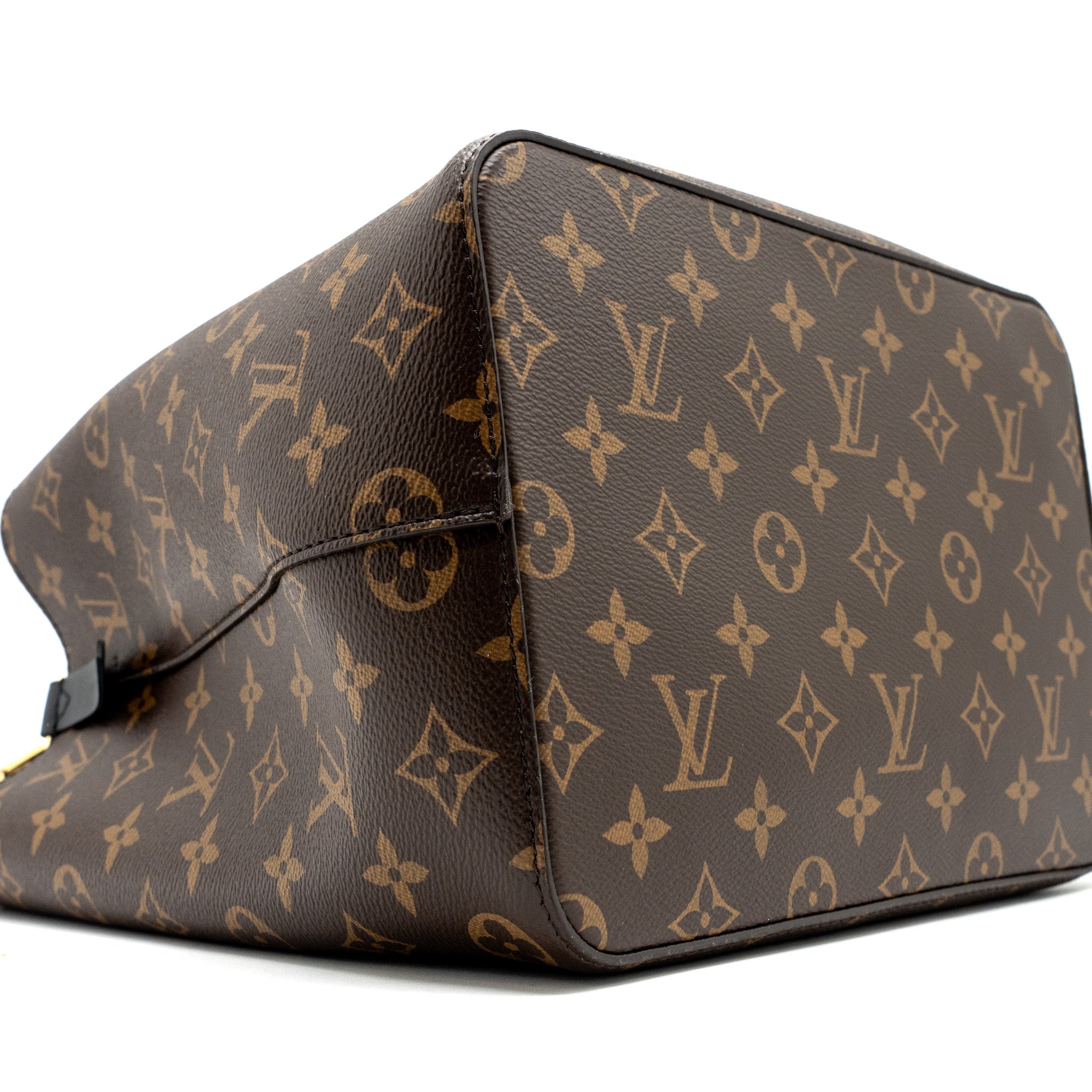 AAA Replica Louis Vuitton LV NEONOE MONOGRAM CANVAS BLACK GHW (NEW VERSION)