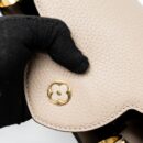 AAA Replica Louis Vuitton LV CAPUCINES MM TAURILLON LIGHT GREY GHW