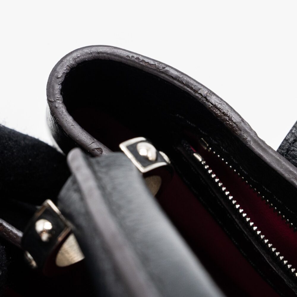 AAA Replica Louis Vuitton LV CAPUCINES PM CALFSKIN BLACK SHW