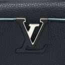 AAA Replica Louis Vuitton LV CAPUCINES BB TAURILLON BLACK/ BLUE SHW