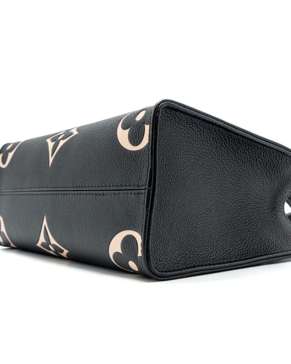 AAA Replica Louis Vuitton LV ONTHEGO PM BICOLOUR MONOGRAM EMPREINTE LEATHER BLACK/BEIGE GHW(NEW VERSION)