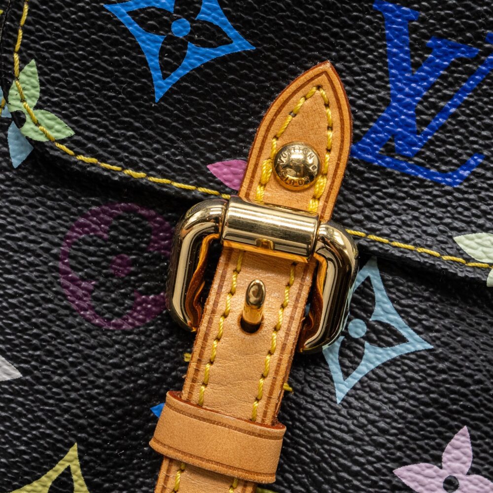 AAA Replica Louis Vuitton LV VINTAGE LODGE BAG MULTICOLOUR MONOGRAM CANVAS BLACK GHW
