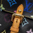 AAA Replica Louis Vuitton LV VINTAGE LODGE BAG MULTICOLOUR MONOGRAM CANVAS BLACK GHW